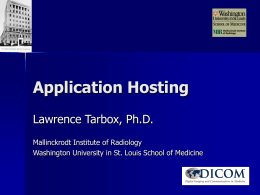 Application Hosting - Digital Imaging and …