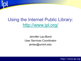 Using the Internet Public Library