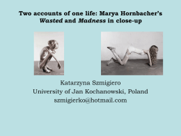 Katarzyna Szmigiero - Madness and Literature Network