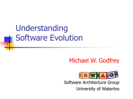 Understanding Software Evolution