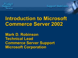 Microsoft Windows Commerce Server 2002