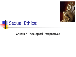 Sexual Ethics: