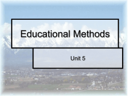Instructional Planning - Utah State University