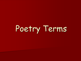Literary Terms Teaching Powerpoint