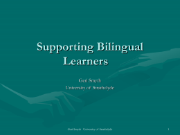 Mainstream Teachers Supporting Bilingual Learners