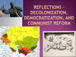 Reflections on “Decolonization, Democratization, and