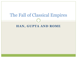 The Fall of Classical Empires