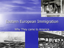 Eastern European Immigration