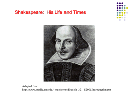 Shakespeare PowerPoint - Wikis for Everyone