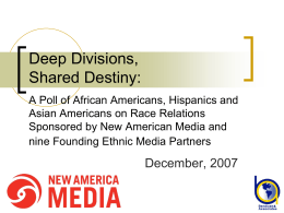 National Survey of African Americans, Hispanics, and …
