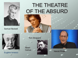 THE THETRE OF THE ABSURD