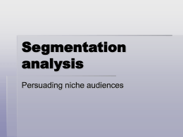 Segmentation Analysis PPT