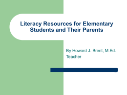 Literacy Resources for Middle School Students and Their