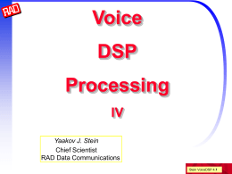 Voice DSP Processing