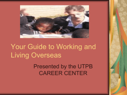 Your Guide to Working and Living Overseas