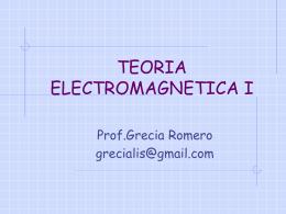 TEORIA ELECTROMAGNETICA I
