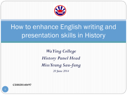 How to enhance English writing and presentation skills in