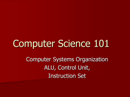 Computer Science 101 - Washington and Lee University