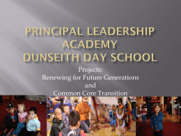Principal Leadership Academy Dunseith Day School