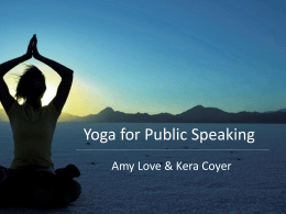 Yoga for Public Speaking