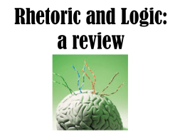 Rhetoric, Logic, and Fallacies: a review