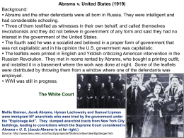 U.S. Supreme Court , Abrams v. United States (1919)