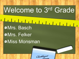 Welcome to 3rd Grade - Nordonia Hills Schools