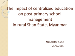 The impact of centralized education on post