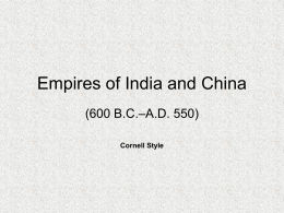 Empires of India and China