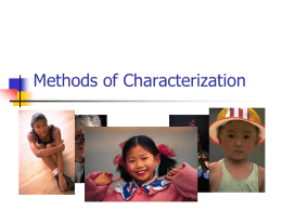 Methods of Characterization - J.J. Daniell Middle School