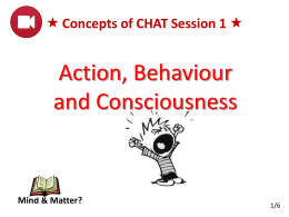 Concepts of CHAT Session 1