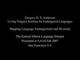 Tungusic Genetic Unit - Living Tongues Institute for