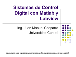 Sistemas de Control Digital con Matlab y Labview