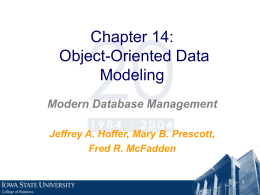 Object-Oriented Data Modeling