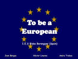 To be an european