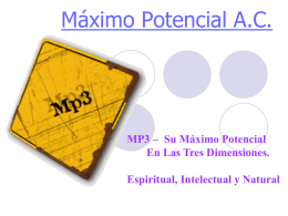 Diapositiva 1 - Maximo Potencial