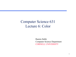 CS631 Lecture - Cornell University