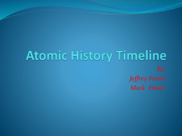 Atomic History time line - reich