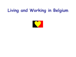 Living and Working in Belgium
