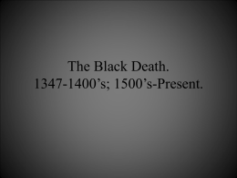 The Black Death. - Scott County Schools