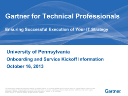 Presentation Title - University of Pennsylvania