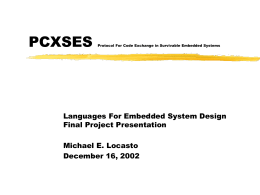 PCXSES Protocol For Code Exchange in Survivable …