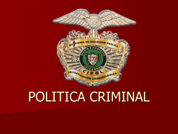 POLITICA CRIMINAL - Justicia Forense