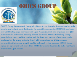Spotters - OMICS Publishing Group