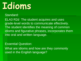 88 . Idioms: What Does This Mean?
