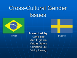 Cross-cultural Gender Issue