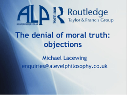 The denial of moral truth: objections