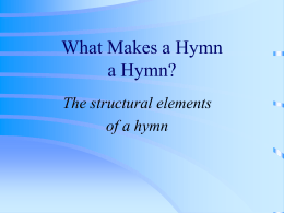 What is a hymn text?
