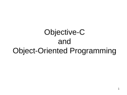 Introduction to Objective-C