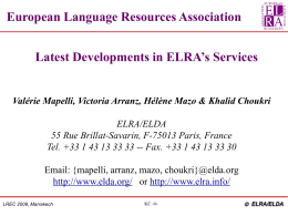 Diapositive 1 - International Conference on Language